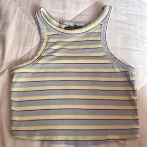 Stripped Tank Crop Top